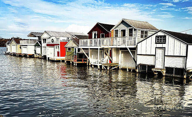 Spring Wall Art featuring the photograph Spring At The Boathouses by William Norton