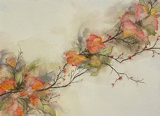 Nature Painting - Spring Blossoms by Judy Strickland