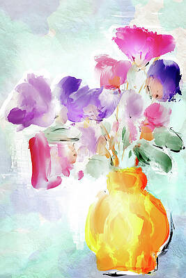 Color Wall Art featuring the photograph Spring Bouquet by Ursula Abresch