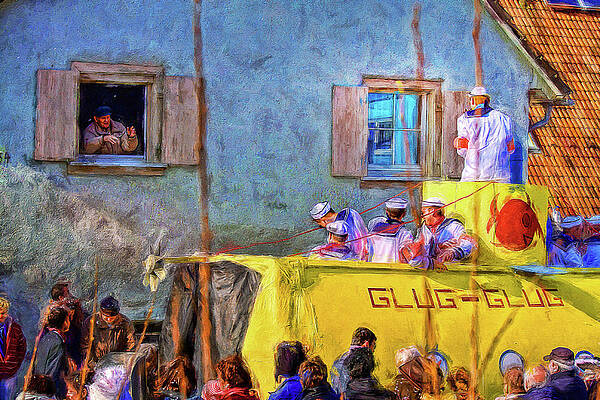 Germany Wall Art featuring the mixed media Spring Carnival In Germany by Tatiana Travelways