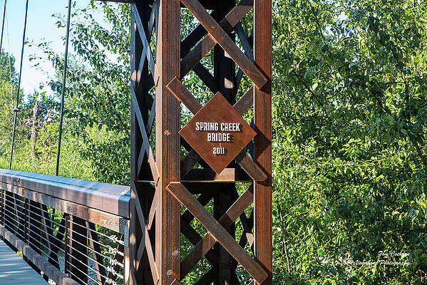 Spring Photograph - Spring Creek Bridge 2011 Tower by Tom Cochran