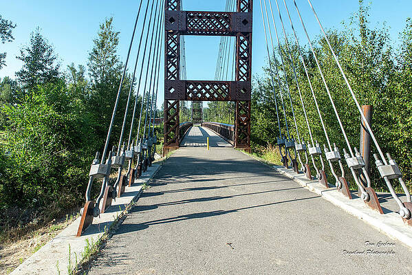 Spring Photograph - Spring Creek Bridge Towers by Tom Cochran