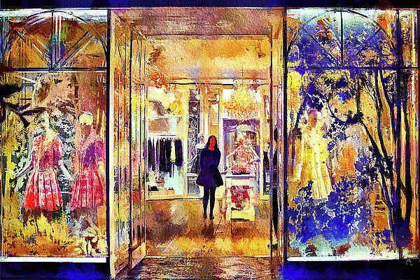 Nevada Wall Art featuring the mixed media Spring Fashion Collection, Las Vegas by Tatiana Travelways