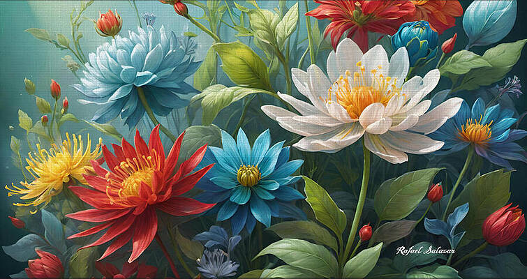 Nature Wall Art featuring the painting Spring Symphony by Rafael Salazar