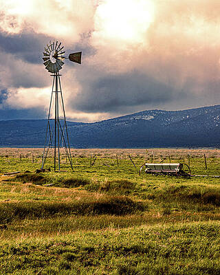 Rustic Wall Art featuring the photograph Spring Windmill by Mike Lee