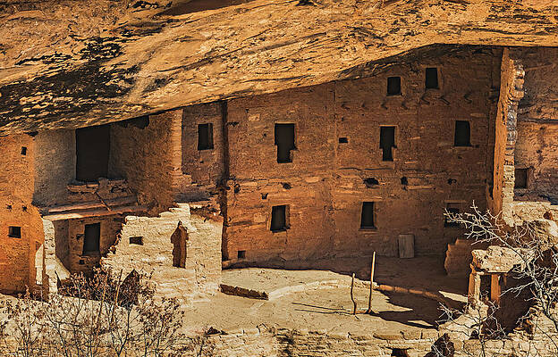 Prehistoric Photograph - Spruce Tree House, Mesa Verde, CO by Abbie Warnock