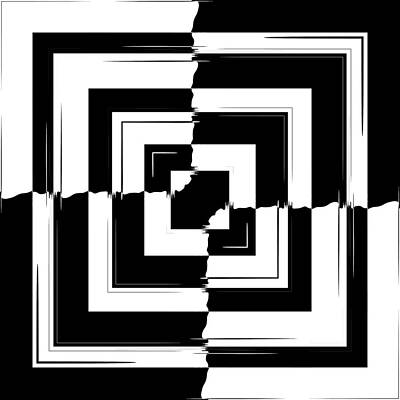 Geometric Wall Art featuring the digital art Square Deal by Vic Eberly