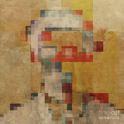 Wall Art featuring the digital art Square Piet 010 by BFA Prints