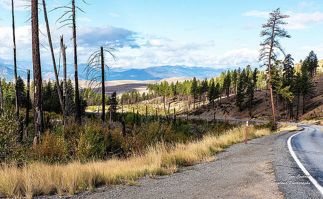 State Route 20 Photograph - SR 20 Overlooking Finley Canyon by Tom Cochran