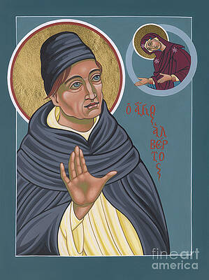 Wall Art featuring the painting St Albert The Great - Patron Of Scientists And Students 320 by William Hart McNichols