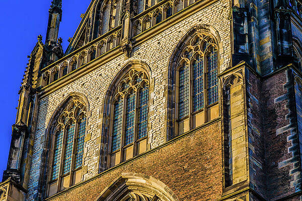 City Wall Art featuring the photograph St Bavo Church Haarlem Netherlands by Tommy Farnsworth