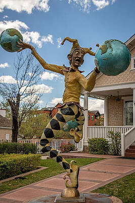 Sky Wall Art featuring the photograph St. George Sculpture_0928 by Mark Triplett