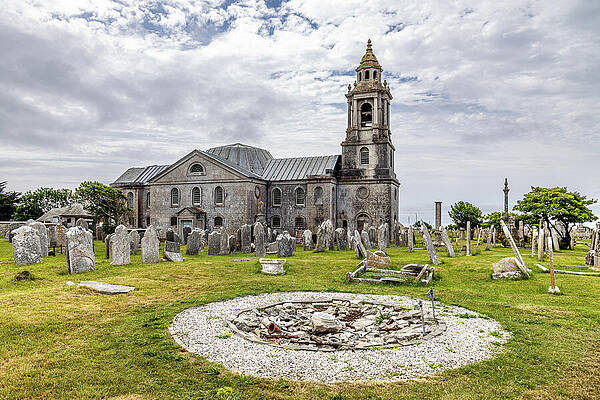 Historic Church and Graveyard Photograph