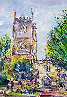 Charming Old Stone Church Wall Art