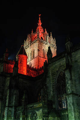 David Photograph - St Giles Cathedral At Night by David Hart