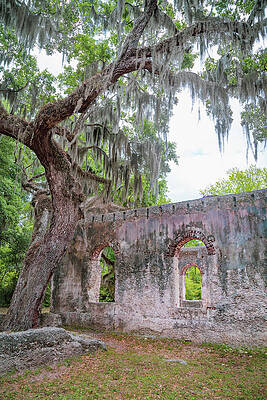 Serene Wall Art featuring the photograph St. Helena Island Chapel Of Ease 12 by Cindy Robinson