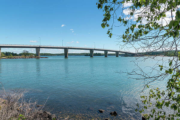 Architecture Photograph - St. Joseph's Island Bridge, Ontario 2 by John Twynam