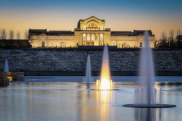 Reflection Wall Art featuring the photograph St. Louis Art Museum by Dave King