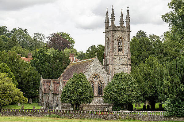 Wall Art featuring the photograph St Nicholas Chawton #2 by Shirley Mitchell