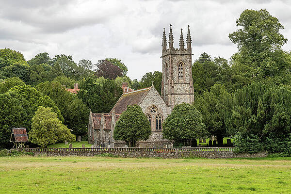 Wall Art featuring the photograph St Nicholas Church Chawton #1 by Shirley Mitchell