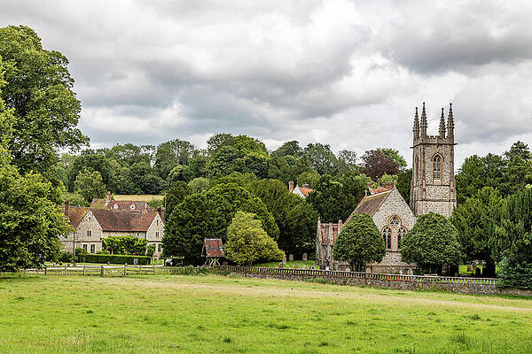Wall Art featuring the photograph St Nicholas Church Chawton #3 by Shirley Mitchell