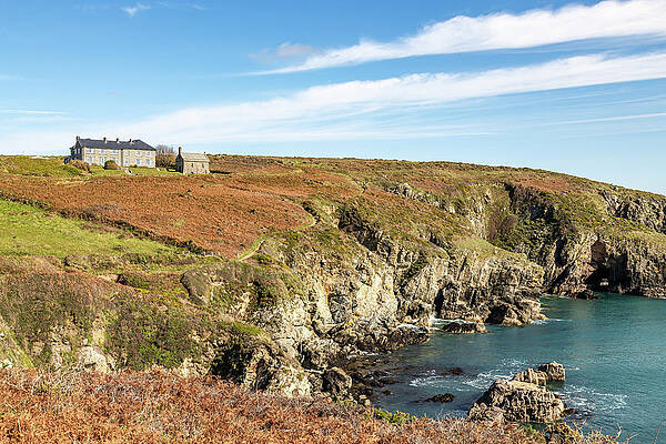 Sky Wall Art featuring the photograph St Nons Cliffs by Shirley Mitchell