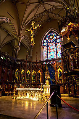Architecture Photograph - St. Patrick's Old Cathedral, New York City, USA 7 by John Twynam