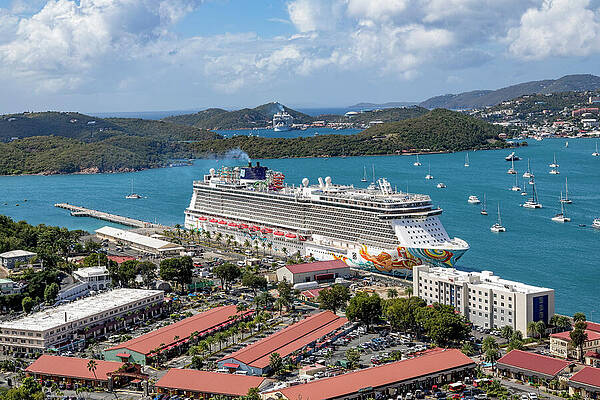 Wall Art featuring the photograph St Thomas Harbor 2 by Kelley King