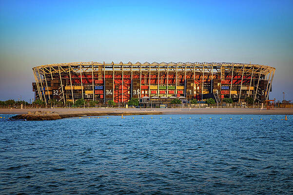 Wall Art featuring the photograph Stadium 974 In Doha, Qatar, Built For The 2022 FIFA World Cup by Miroslav Liska