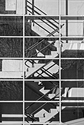 Reflection Photograph - Stairs, Madison, Wisconsin by Steven Ralser