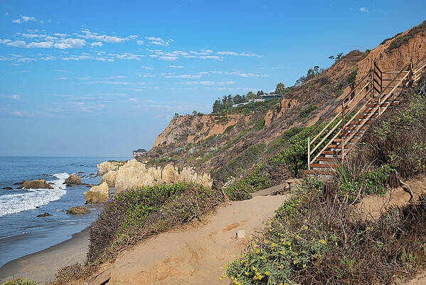 Wall Art featuring the photograph Stairs To El Matador State Beach by Matthew DeGrushe