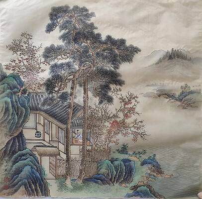 Free Painting - Standing Quietly In The East Pavilion by Yimeng Zhao