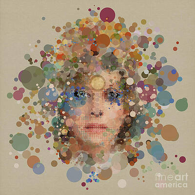 Portrait Wall Art featuring the digital art Stardots by BFA Prints
