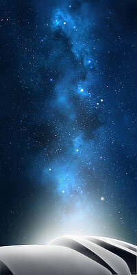 Milky Way Over White Sands Wall Art