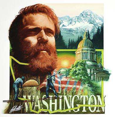 Washington Painting - Washington by Ed Little