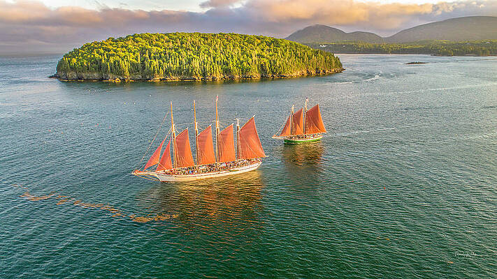 Maine Photograph - Stay The Course by Veterans Aerial Media LLC