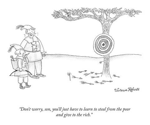 Robin Hood Father and Son Lesson Drawing