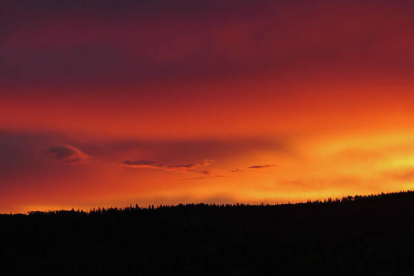 Wall Art featuring the photograph Steamboat Surprise Sunset by Sunniye Buesing