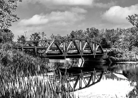 Addison County Photograph - Steel Bridge In East Shoreham, Vermont by Eric Killorin
