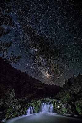 Oregon Photograph - Steelhead Falls Skyscape by Tim Lyden