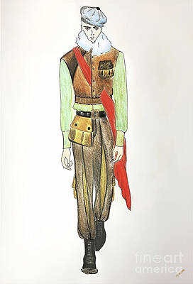 Wall Art featuring the mixed media Stella Sampsonidi Design No8 by Antonios Valamontes