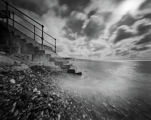 Horizon Photograph - Steps To The Sea by Will Gudgeon