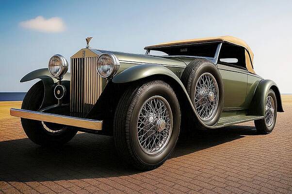 Classic Vintage Car on Sunny Day Wall Art