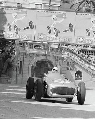 Stirling Moss - 1955 Monaco Grand Prix by George Phillips - Revs Institute Collections