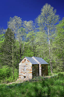 Wall Art featuring the photograph Stone Cabin by Steven Nelson