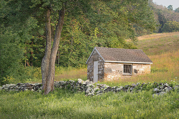 Rustic Photograph - Stone Spring House by Dave King