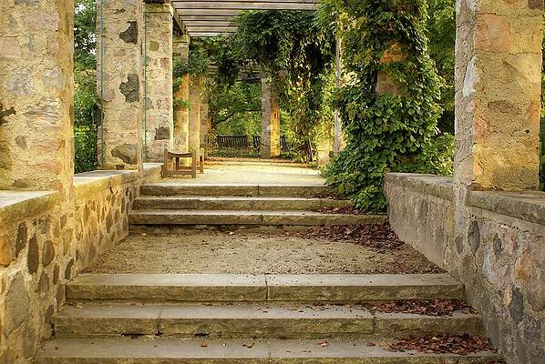 Wisconsin Photograph - Stony Garden Gateway by Deb Beausoleil