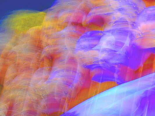 Orange Wall Art featuring the digital art Storm A-Brewin' by T Oliver