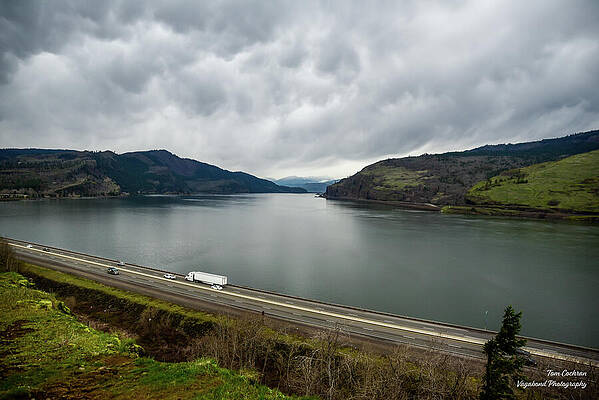 Oregon Wall Art featuring the photograph Storm Brewing On The Columbia by Tom Cochran