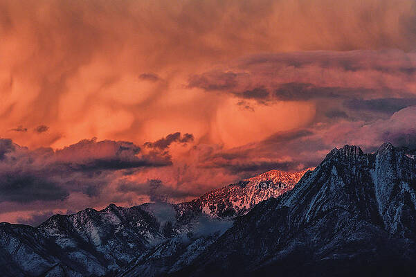 Moody Photograph - Storm Over Mount Olympus by Abbie Warnock